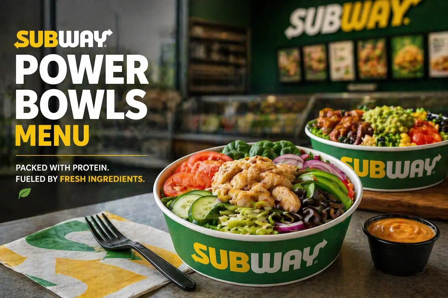 Subway Power Bowls Menu